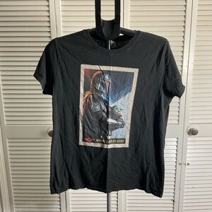 Star Wars Black Mandalorian Graphic Tee